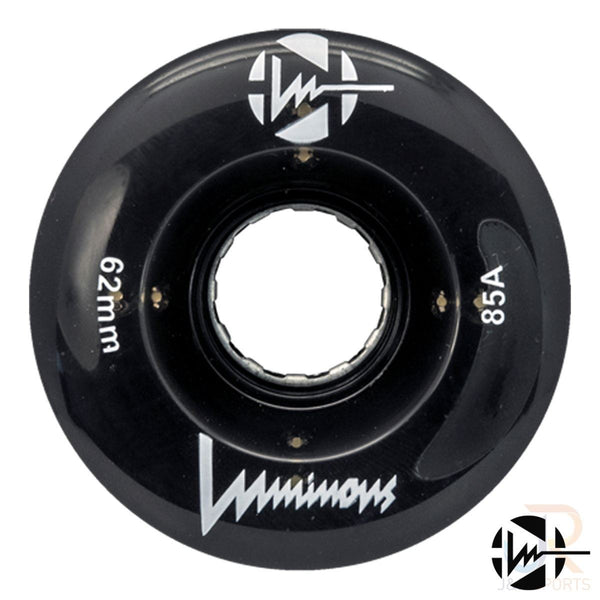 Luminous LED Quad Wheel - Black - 62mm / 85a (Unit)