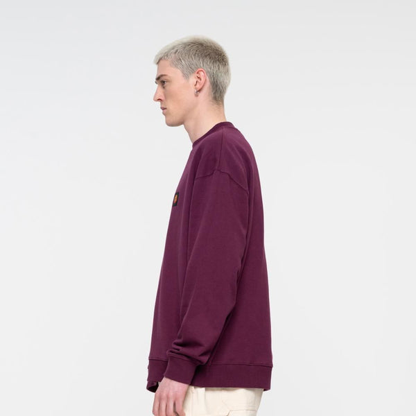 Santa Cruz Crew Classic Label Crew - Beetroot - Skatewarehouse.co.uk