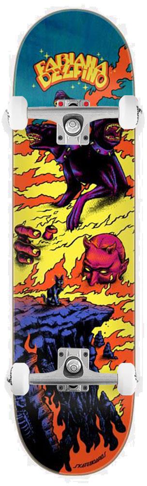 Santa Cruz Delfino Inferno Pro Shaped x Venom Custom Complete Skateboard - 8.25