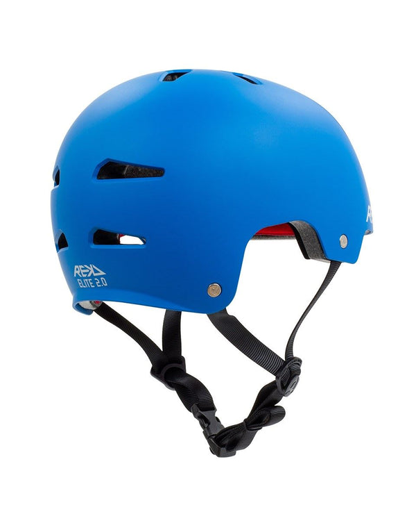 REKD Elite 2.0 Skateboard Skate Scooter BMX Helmet - Blue - Skatewarehouse.co.uk