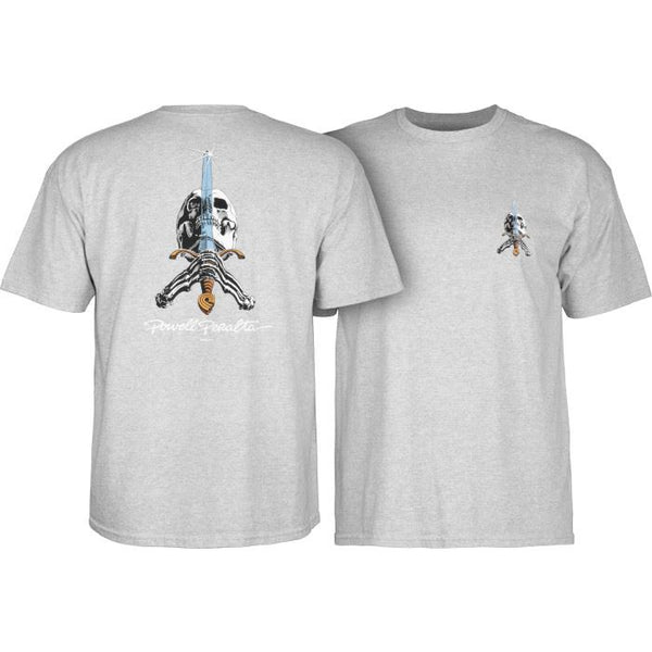 Powell Peralta Skull & Sword Tee Sport Gray - S