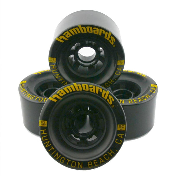 Hamboards - Black - 80A Skateboard Wheels