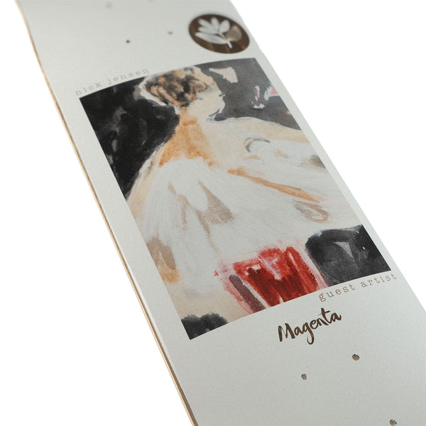 Magenta Nick Jensen Guest Artist Skateboard Deck - 8.125