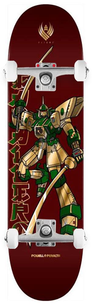 Powell Peralta FLIGHT Steve Caballero • Gundam • • Burgandy / Gold Foil x Venom Custom Complete Skateboard - 8.25