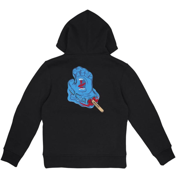 Santa Cruz Youth Hood Youth Popsicle Hand Hood - Black - Skatewarehouse.co.uk