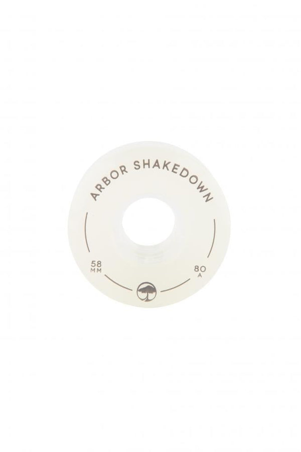 Arbor Shakedown Skateboard Wheels Shakedown 80a - Ghost White - Skatewarehouse.co.uk