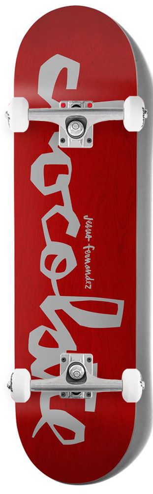 Chocolate Reflective Chunk Jesus Fernandez x Venom Custom Complete Skateboard - 8.375