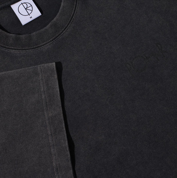 Polar Skate Co Contrast Tee | Stroke Logo (Silver Black / Black) - XS