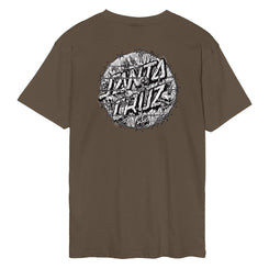 Santa Cruz T-Shirt Abyss Dot T-Shirt - Chocolate Chip - Skatewarehouse.co.uk