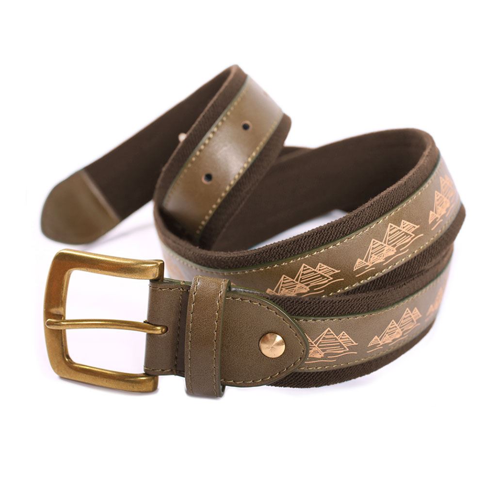 Theories Of Atlantis As Above Belt Vegan Leather Brown - Skatewarehouse.co.uk