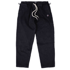 Magenta Loose Pants Black Denim - S