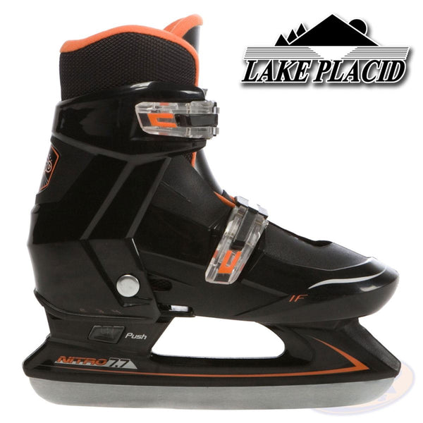 Lake Placid Nitro Ice Skates - Black - UK 2 (US 3)