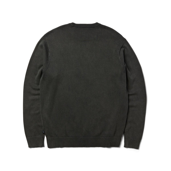 Pacific Wash Embossed Crewneck (Black)