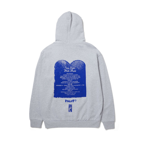 HUF Black Moses P / O Heavyweight Hoodie (Ash)