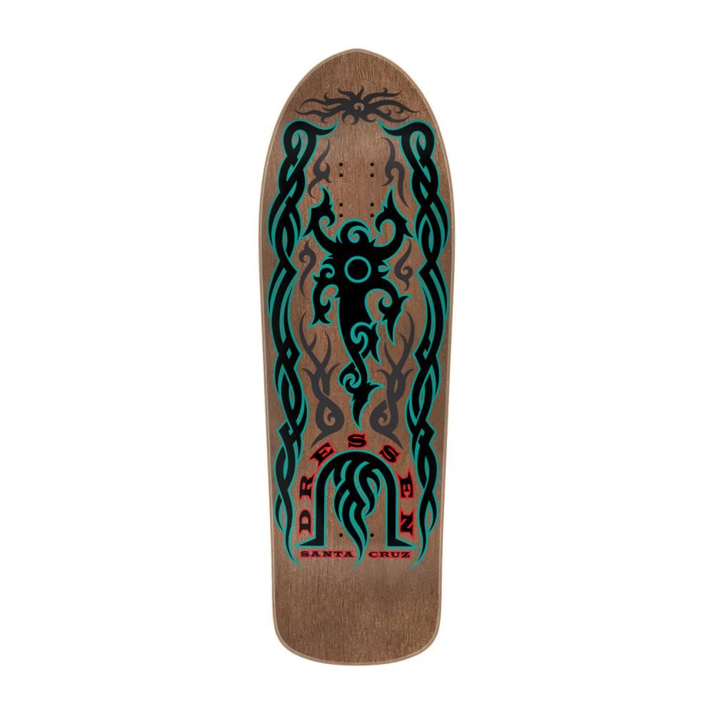 Santa Cruz Reissue Dressen Tribal Skateboard Deck - 9.9"