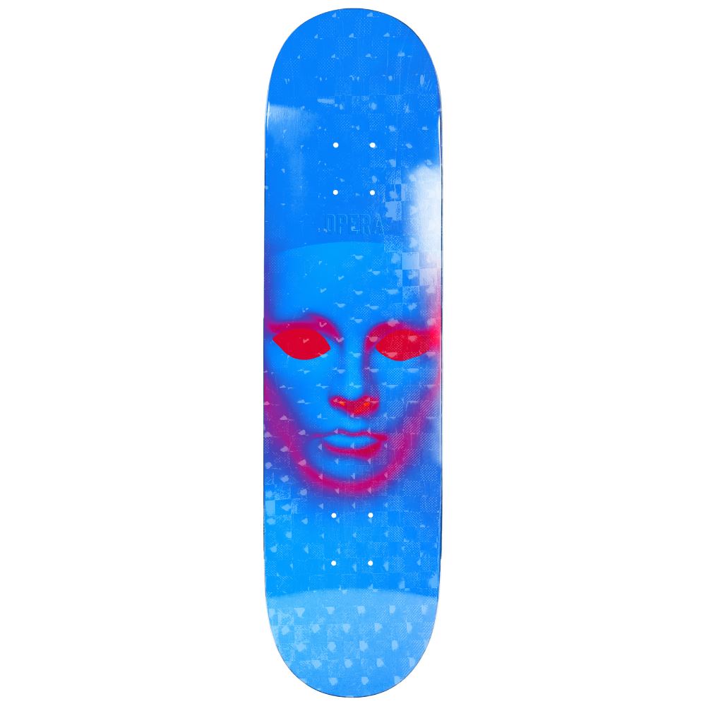 Opera Face EX7 Blue Hologrpahic Skateboard Deck - 8.25" - Skatewarehouse.co.uk