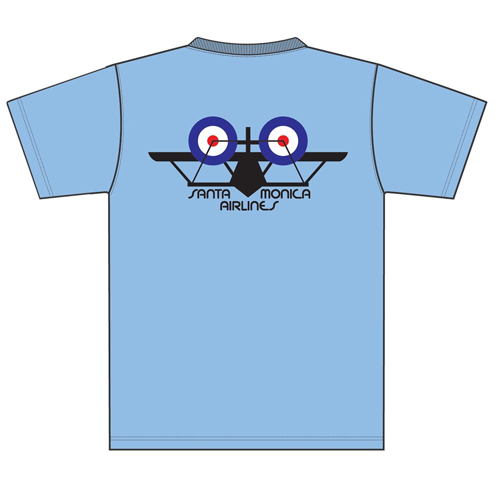 A Bi-Plane Tee Baby Blue - Skatewarehouse.co.uk