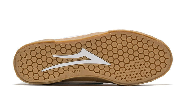 Lakai Cambridge White Teal Suede Skate Shoes - Skatewarehouse.co.uk