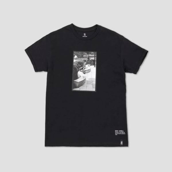 Girl Shot by Leo Sharp Mike Carroll Tee Black - Skatewarehouse.co.uk