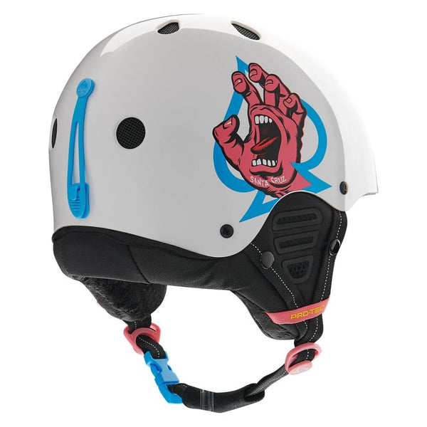 Pro-Tec Helmet X Santa Cruz Low Pro-Snow - White Gloss