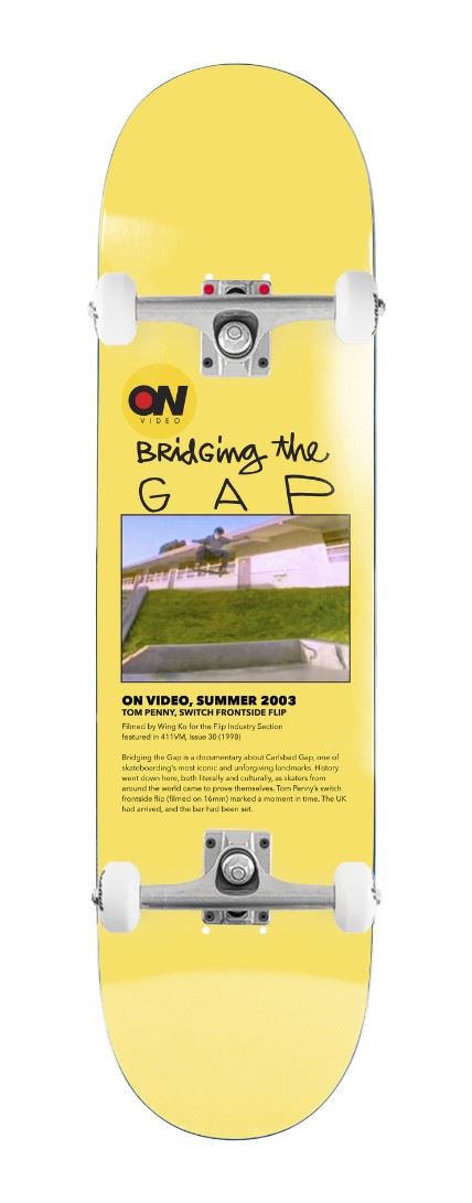 On Video Bridging The Gap EX7 Yellow x Venom Custom Complete Skateboard - 8.25