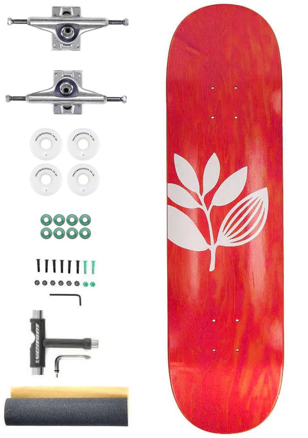 Magenta Big Plant Team Board Custom Complete Pro Skateboard Kit - 8.25
