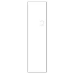Grizzly Bear Cutout Regular White Skateboard Grip Tape