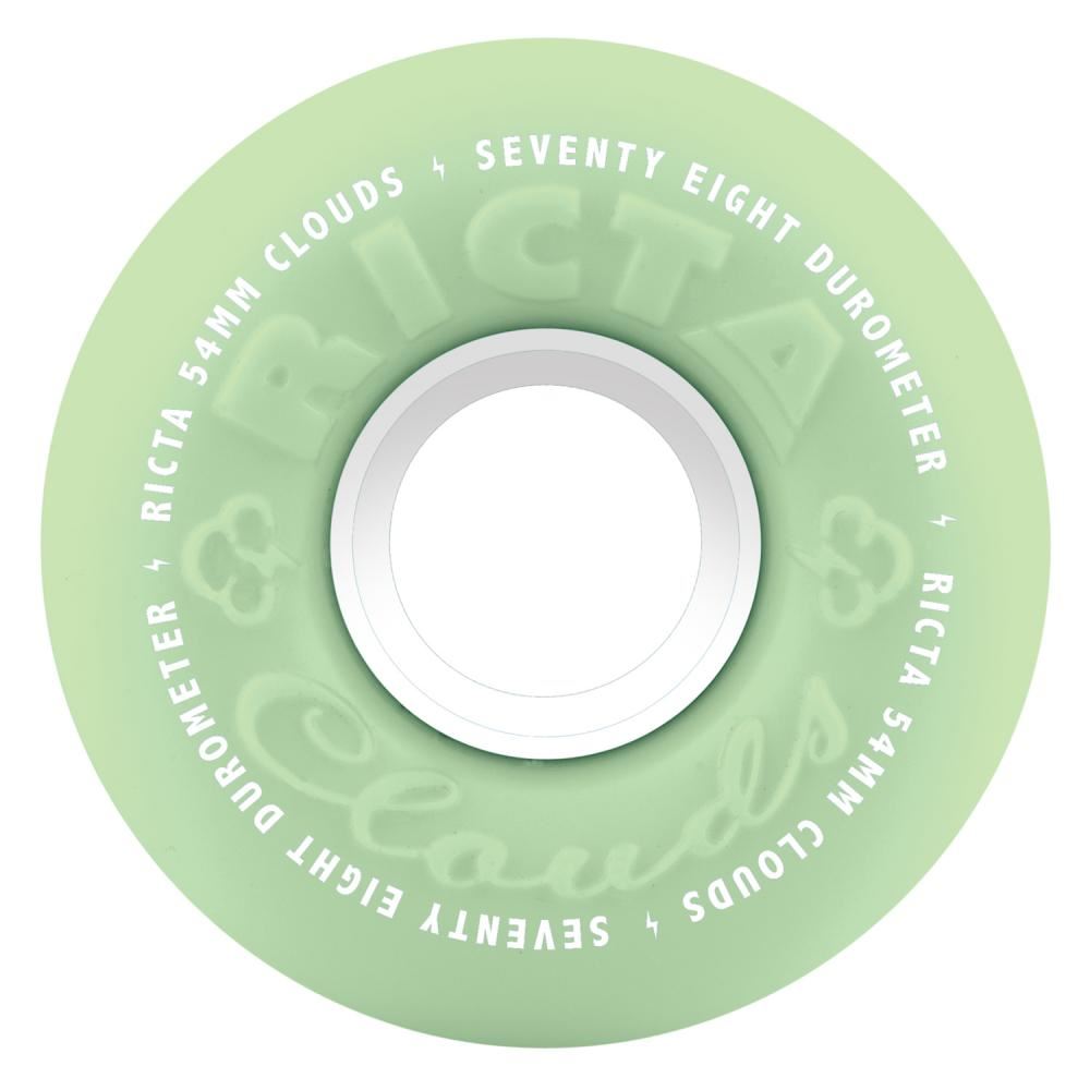 Ricta Skateboard Wheels Clouds 78a - Glow In The Dark - Skatewarehouse.co.uk