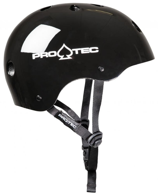 Pro-Tec Helmet Classic Cert - Gloss Black - Skatewarehouse.co.uk