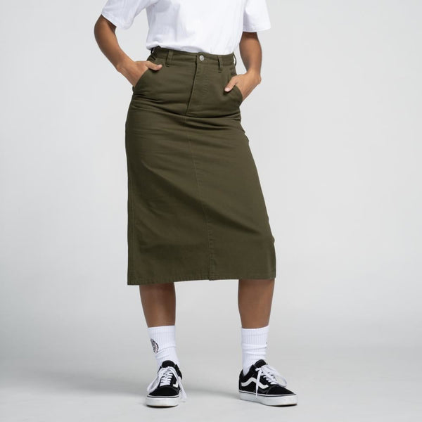 Santa Cruz Womens Skirt Classic Carpenter - Khaki - Skatewarehouse.co.uk
