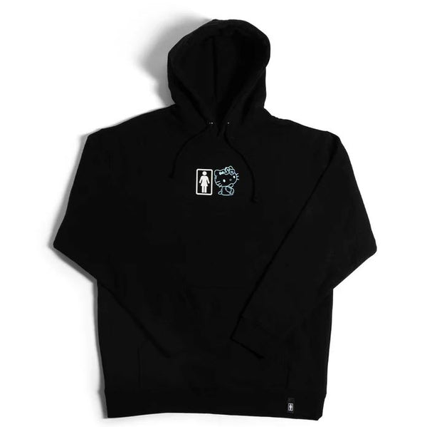 Girl x Hello Kitty 50th Partners Hoodie Black - Skatewarehouse.co.uk