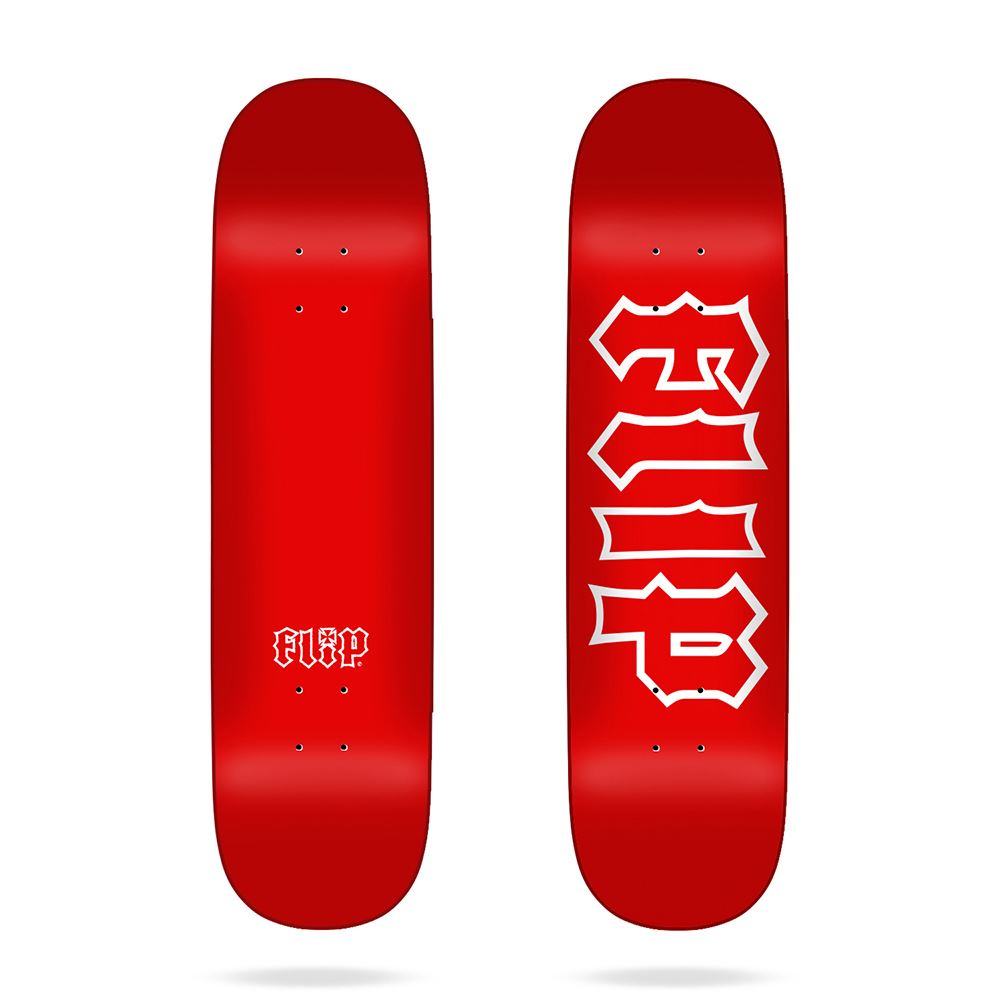 Flip Team Cancelled Dipped Redout Flip Skateboard Deck - 8.0" - Skatewarehouse.co.uk