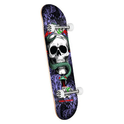Powell Peralta Skull & Snake Black/Purple x Complete Skateboard - 7.75" - Skatewarehouse.co.uk
