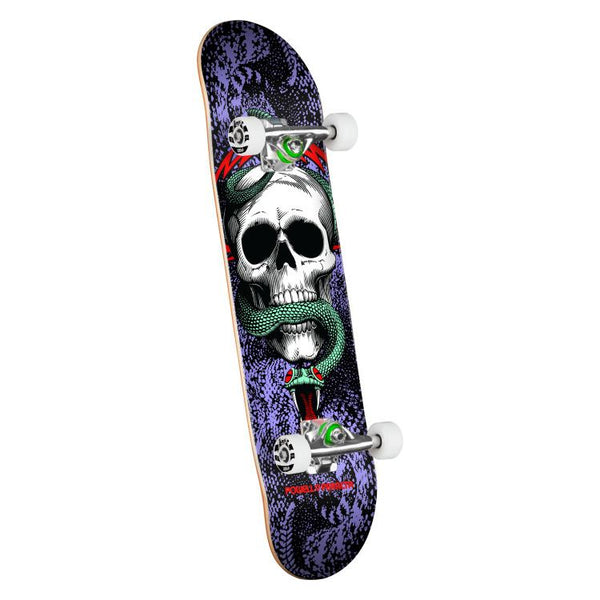 Powell Peralta Skull & Snake Black/Purple x Complete Skateboard - 7.75