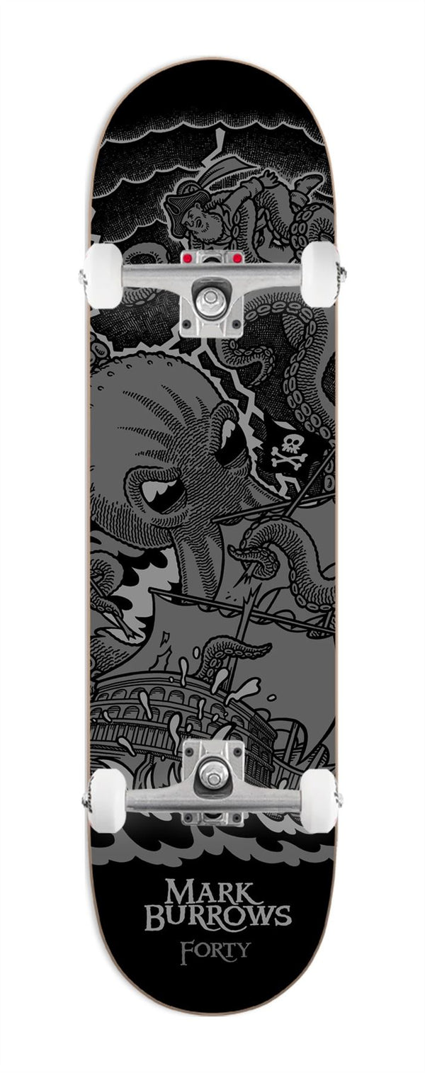 Forty Burrows Kraken x Venom Custom Complete Skateboard - 8.5