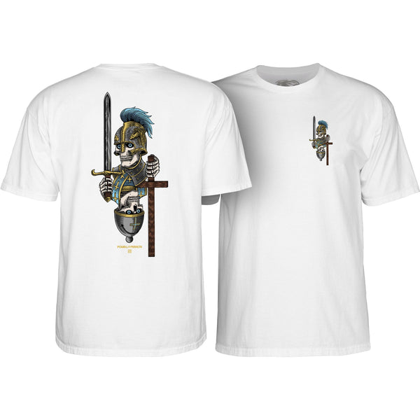 Powell-Peralta™ Dan Corrigan • Chess Skulls • Tee • White - Skatewarehouse.co.uk