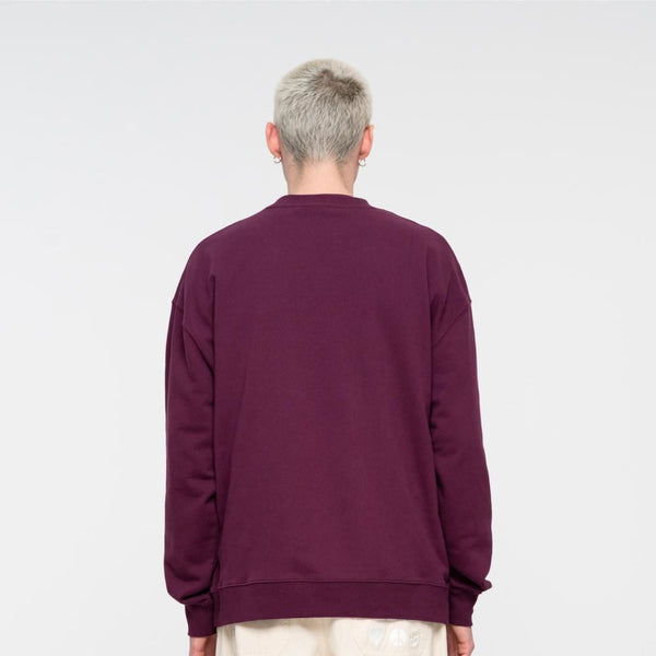 Santa Cruz Crew Classic Label Crew - Beetroot - Skatewarehouse.co.uk