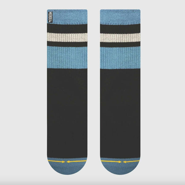 Merge4 Haven Black Classic Crew Socks - Skatewarehouse.co.uk