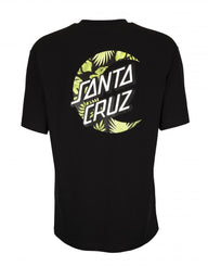 Santa Cruz T-Shirt Cabana Moon Dot T-Shirt - Black - Skatewarehouse.co.uk