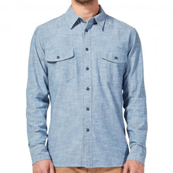 Arbor Shirt Mill 2.0 L/S Shirt - Indigo - Skatewarehouse.co.uk