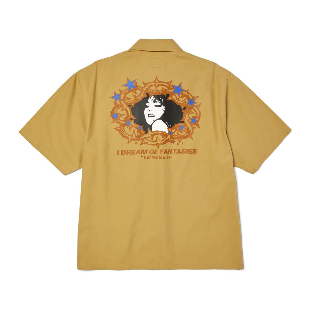 HUF Fantasies Ss Work Shirt (Tan) - L