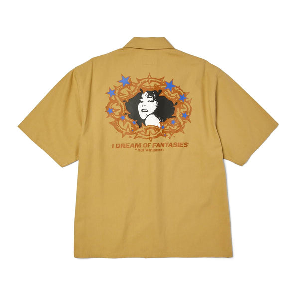 HUF Fantasies Ss Work Shirt (Tan) - L