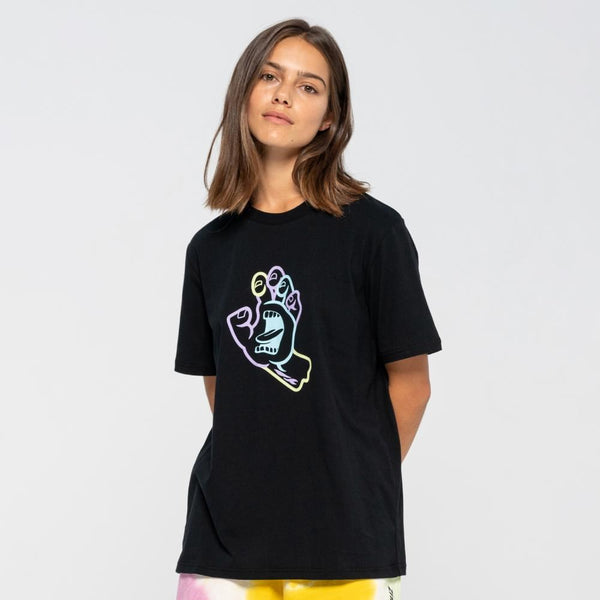 Santa Cruz Womens T-Shirt Hand In Colour T-Shirt Black - 10