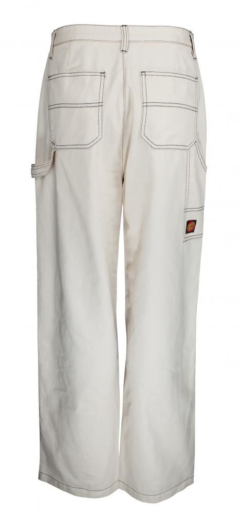 Santa Cruz Womens Pant Cheat Skate Pant - Ecru - Skatewarehouse.co.uk