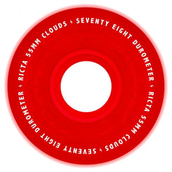 Ricta Skateboard Wheels Clouds GITD 78a - Red