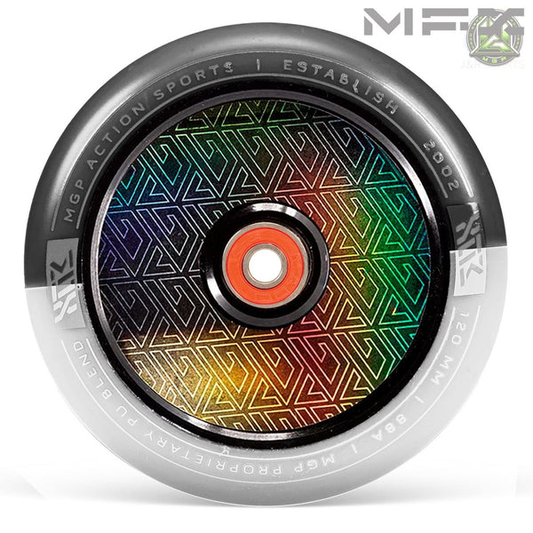 Madd Gear Mfx Corrupt Core 120Mm Wheels (2) - Black/White - Skatewarehouse.co.uk