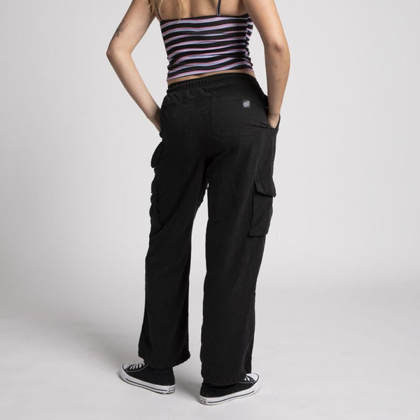 Santa Cruz Womens Pant Odyssey Pant - Washed Black - Skatewarehouse.co.uk