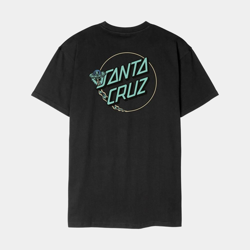 Santa Cruz T-Shirt Winkowski UFO Dot T-Shirt - Black - Skatewarehouse.co.uk