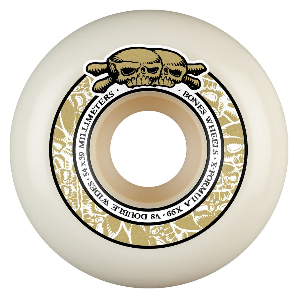 BONES 'Double Wides' • 54mm • 99A • V8' X-Formula Skateboard Wheels