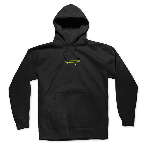 Crailtap Neon Logo Hoodie Black - Skatewarehouse.co.uk